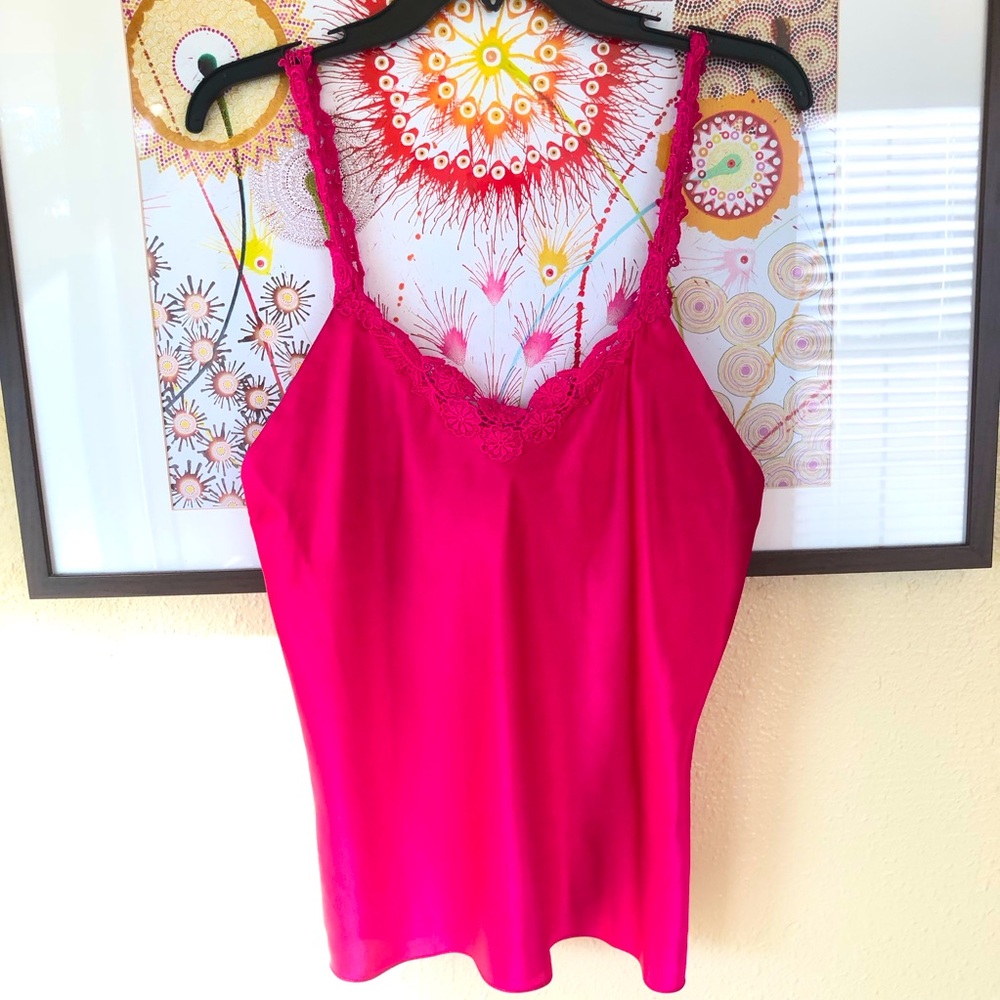 Erika Taylor Intimates Satin & Lace Cami M